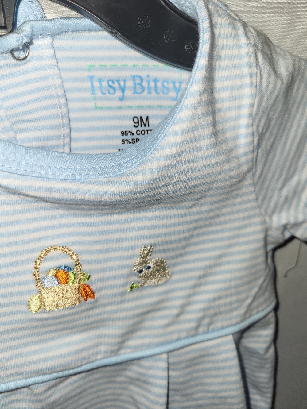 Itsy Bitsy Baby Boy Romper Outfit In Size 9 Months - Picture 2 of 2
